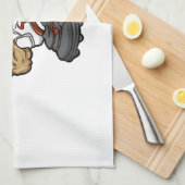 Santa Claus-afspeelillustratie Football Theedoek (Quarter Fold)