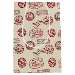 Santa Claus Airmail Holiday Medium Cadeauzakje