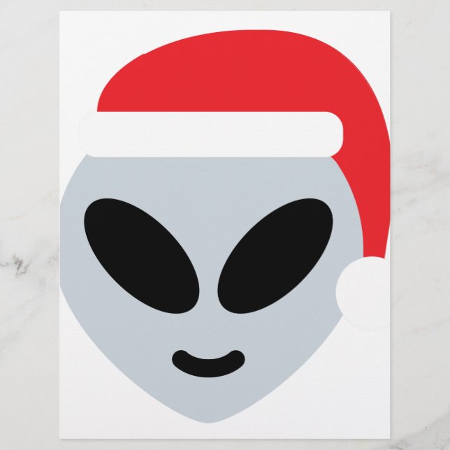 santa claus alien emoji (Voorkant)