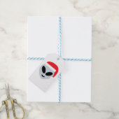 santa claus alien emoji cadeaulabel (Met Touw)