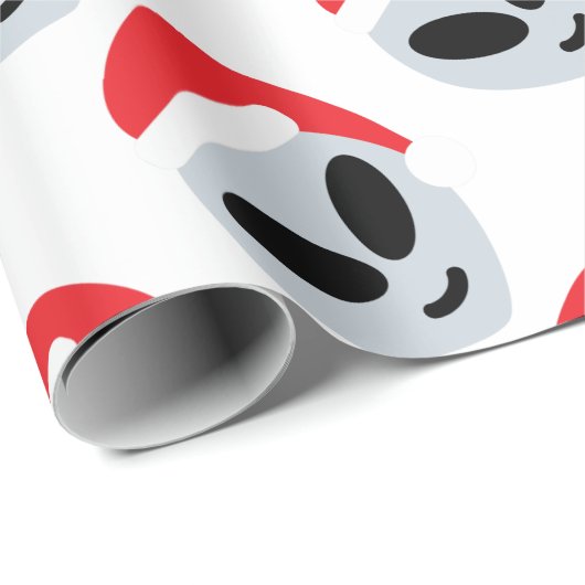 santa claus alien emoji cadeaupapier (Rol Hoek)