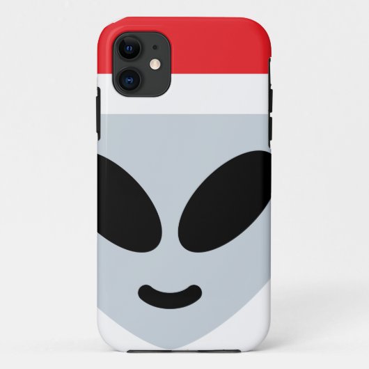 santa claus alien emoji Case-Mate iPhone case (Achterkant)