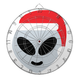 santa claus alien emoji dartbord