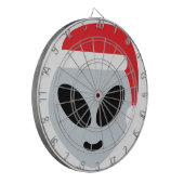 santa claus alien emoji dartbord (Voorkant Links)
