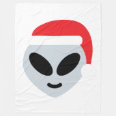 santa claus alien emoji deken (Voorkant)