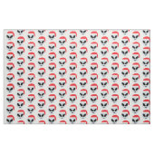 santa claus alien emoji fabric stof (Yard (91,4 cm))