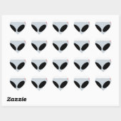 santa claus alien emoji hart sticker (Vel)