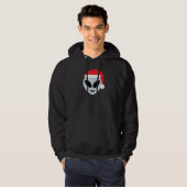 santa claus alien emoji hoodie (Voorkant volledig)