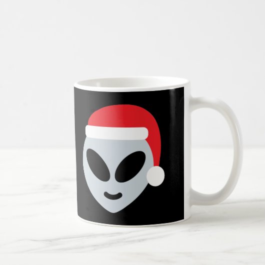 santa claus alien emoji koffiemok (Rechts)