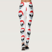 santa claus alien emoji leggings (Achterkant)