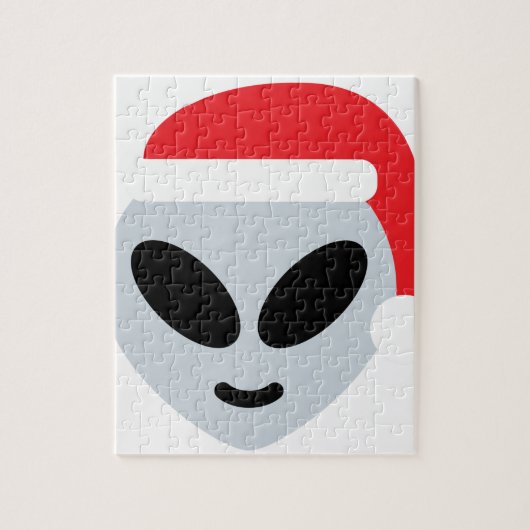 santa claus alien emoji legpuzzel (Verticaal)