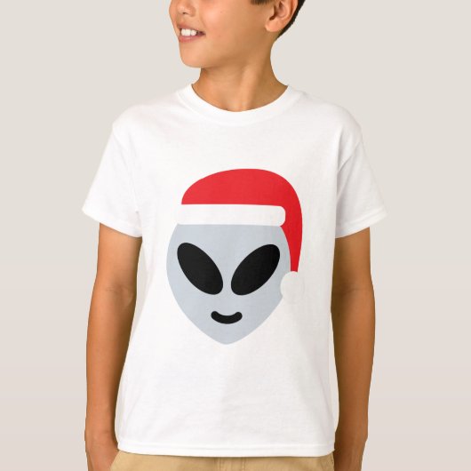 santa claus alien emoji t-shirt (Voorkant)
