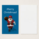 Santa Claus American Football Player Visitekaartje (Voorkant /achterkant)