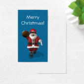 Santa Claus American Football Player Visitekaartje (Bureau)