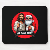 Santa Claus And Jesus Christ I Saw That Funny Chri Muismat (Voorkant)