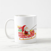 Santa Claus and Reindeer Christmas Mug Koffiemok (Links)