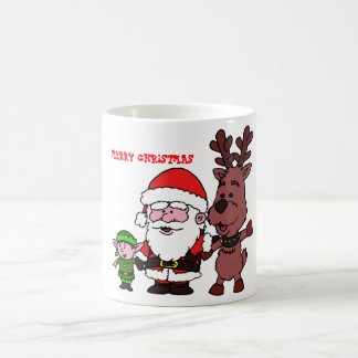 Santa Claus and Reindeer Koffiemok