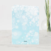 Santa Claus and reindeers whimsical Christmas Card Kaart (Achterkant)