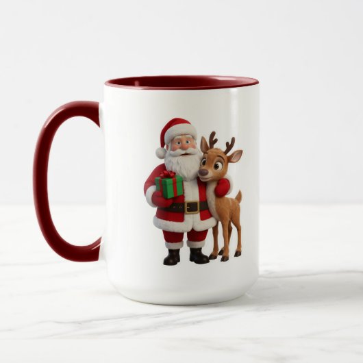 Santa Claus and Rudolph Cartoon Mok (Links)