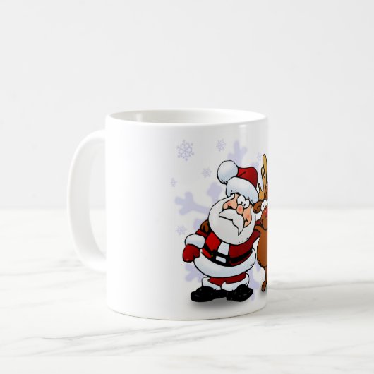 SANTA CLAUS AND RUDOLPH KOFFIEMOK (Voorkant links)