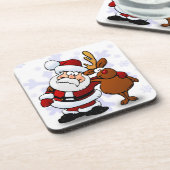 SANTA CLAUS AND RUDOLPH ONDERZETTER (Linkerzijde)