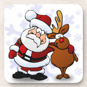 SANTA CLAUS AND RUDOLPH ONDERZETTER