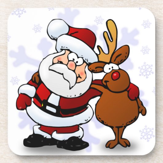 SANTA CLAUS AND RUDOLPH ONDERZETTER (Voorkant)
