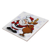 SANTA CLAUS AND RUDOLPH TEGELTJE (Zijkant)