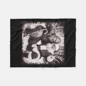 Santa Claus And Sasquatch Bigfoot Funny Joyful Sno Fleece Deken (Voorkant (Horizontaal))