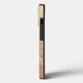 Santa claus and snowman in snowfall Case-Mate iPhone case (Achterkant / Links)