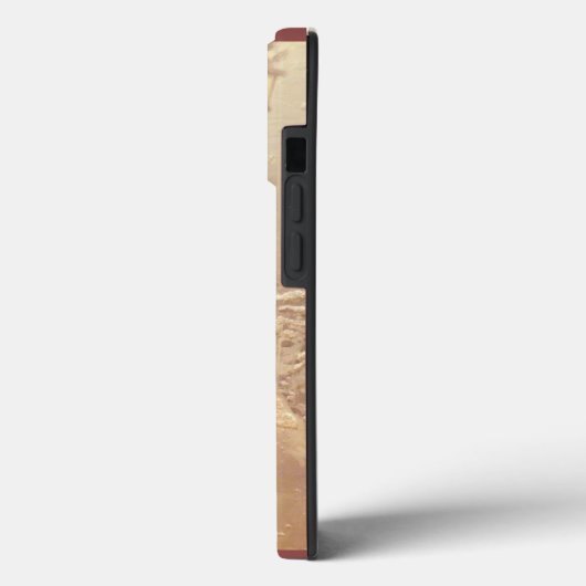 Santa claus and snowman in snowfall Case-Mate iPhone case (Achterkant / Links)