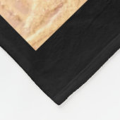 Santa Claus And Snowman In Snowfall  Fleece Deken (Hoek)