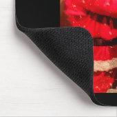 Santa Claus And Snowman In Snowfall  Muismat (Hoek)