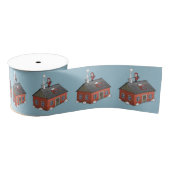 Santa Claus and the little red house Grosgrain Lint (Spoel)