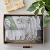 Santa Claus and the little red house  Tissuepapier (Geschenk)