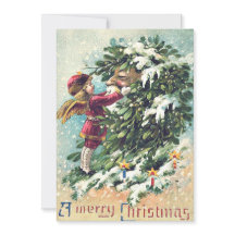 Santa Claus Angel Cherub Mistletoe