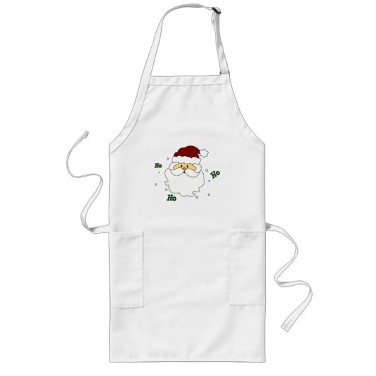 Santa Claus Apron Lang Schort (Voorkant)