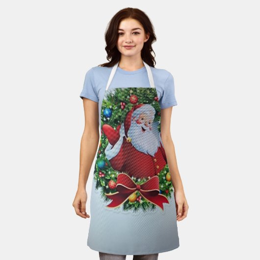 Santa Claus Aprons Schort (Gedragen)