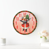  Santa Claus Art Wall Clock Grote Klok (Huis)