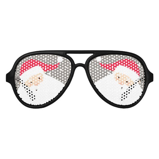 Santa Claus Aviator Zonnebril (Voorkant)
