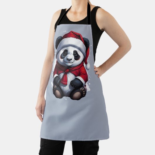 Santa Claus Baby Panda | Kerstmis Schort (Insitu)