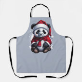 Santa Claus Baby Panda | Kerstmis Schort (Voorkant)