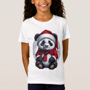 Santa Claus Baby Panda Kerstmis T-shirt