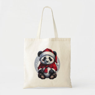 Santa Claus Baby Panda Kerstmis Tote Bag