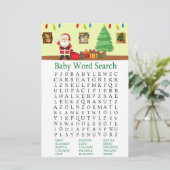 Santa Claus Baby shower Word Search Game (Staand voorkant)
