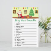 Santa Claus Baby word scramble game (Staand voorkant)