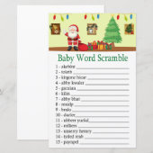 Santa Claus Baby word scramble game (Voorkant / Achterkant)