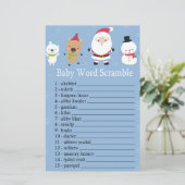 Santa Claus Baby word scramble game (Staand voorkant)