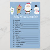Santa Claus Baby word scramble game (Voorkant)