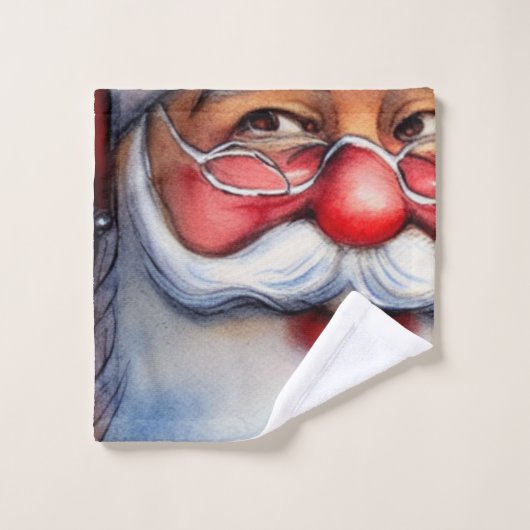 Santa Claus Bad Handdoek (Wasdoekje)